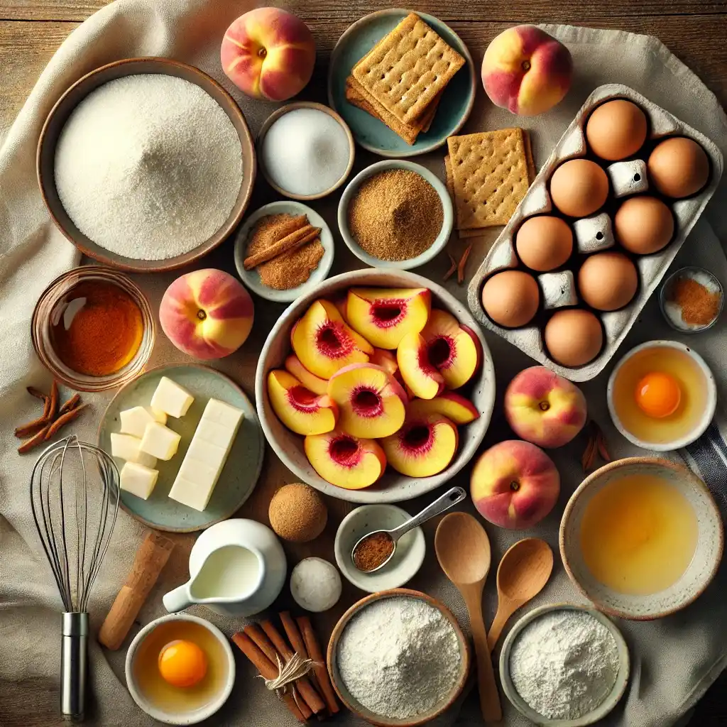 peach cobbler cheesecake ingredients